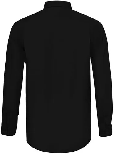 Vista 4 de PASHARTUK Camisas de vestir de manga larga con botones y ajuste regular sin arrugas para hombre