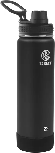 Vista 30 de Takeya Actives Botella de Agua con Tapa de Boquilla, Botella con Doble Aislamiento de Acero Inoxidable, Apta para Lavavajillas y Sin BPA, Botella
