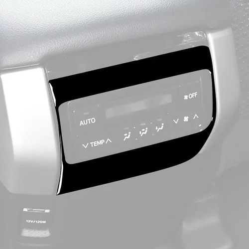 Vista 16 de Adhesivo decorativo ABS para salida de aire central de automóvil, compatible con Toyota Land Cruiser Prado 2010 2011 2012 2013 2014 2015 2016 2017