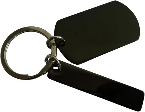 Vista 4 de Llavero personalizado con foto y texto, llaveros personalizados con imagen y imagen, llavero personalizable para conducción segura, placa de perro