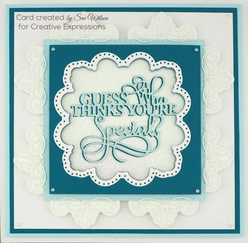 Vista 2 de Creative Expressions Craft Dies de Sue Wilson-Mini- Adivina quién piensa que es especial