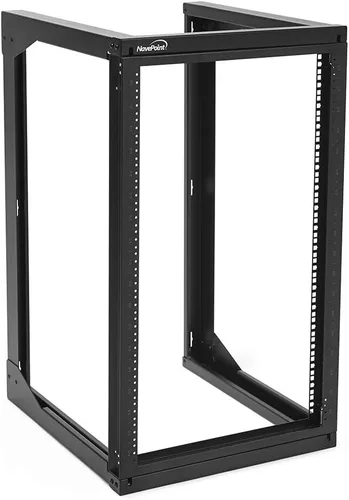 Vista 10 de NavePoint Rack de servidores 6U con puerta batiente, rack de montaje en pared para equipos de TI y AV de 19 pulgadas, 18 pies de profundidad
