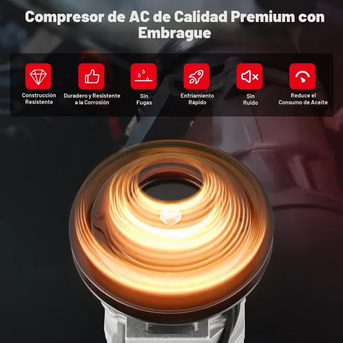 Vista 4 de cciyu Compresor de aire acondicionado apto para Hino 238 258 268 338 6.7L 7.7L