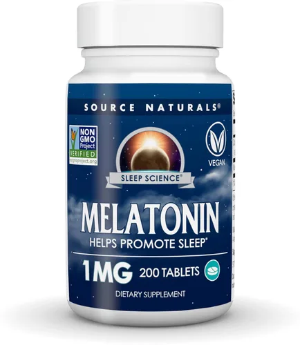 Vista 6 de Source Naturals La melatonina, ayuda a promover el sueño* - 1 mg - 100 Tabletas