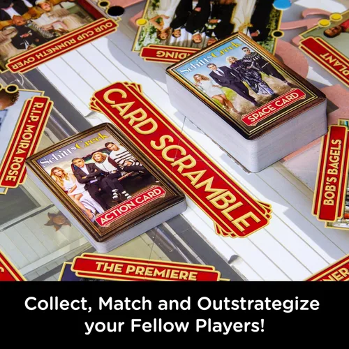 Vista 4 de AQUARIUS Schitt's Creek Card Scramble - Divertido juego de fiesta familiar para niños, adolescentes y adultos, regalo entretenido de noche