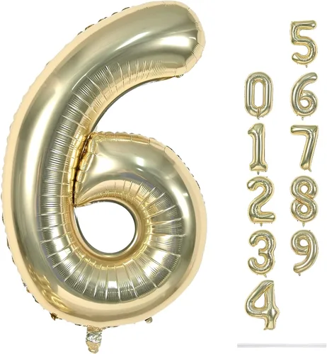 Vista 79 de Globo negro del número 0 para niñas y niños, 40 pulgadas, grande, número 0-9, de papel de aluminio, de Mylar para helio, juego de globos digitales