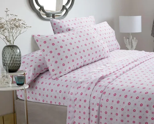 Vista 9 de [Malvavisco pastel] 100% algodón hipoalergénico 2 piezas apliques a mano juego de edredón para dormitorio, ropa de cama individual rosa