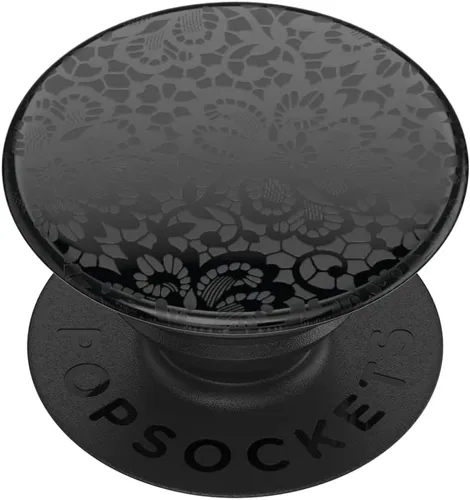 Vista 32 de Agarre para teléfono PopSockets con soporte expansible, agarre adhesivo - aluminio negro