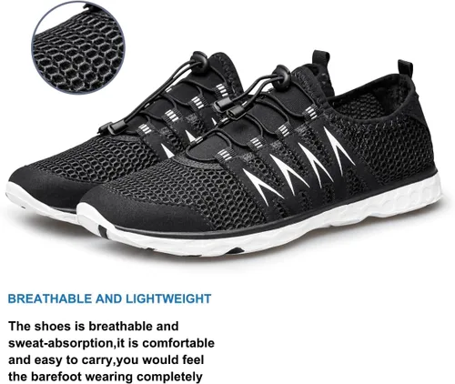 Vista 3 de Zapatos de agua para hombres y mujeres, zapatos de senderismo al aire libre, secado rápido, zapatos acuáticos de playa para deportes acuáticos