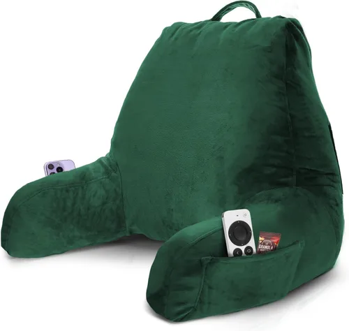 Vista 67 de Nestl Almohada de lectura para niños y adolescentes con espuma viscoelástica triturada, almohadas de respaldo para leer, ver y jugar, uso