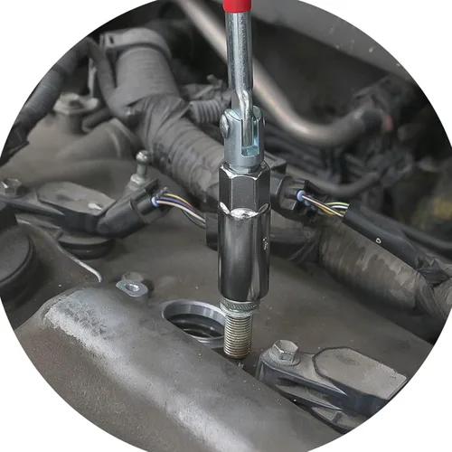 Vista 7 de Llave de enchufe de bujía universal con mango en T, llave de enchufe doble de 0.630 in (5/8 pulgadas) y 0.827 in (13/16 pulgadas) Kit