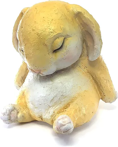 Vista 13 de IFiDEA Estatua de jardín de animales durmientes, figura de oso de 7 pulgadas, adorno decorativo de diseñador para interiores y exteriores, colección