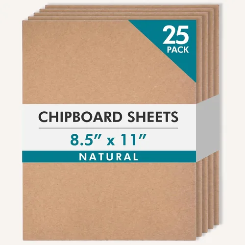 Vista 16 de Grafix de peso medio, láminas de madera prensada de 12 x 12 pulgadas, paquete de 25 unidades de color blanco., Natural, 4" x 6