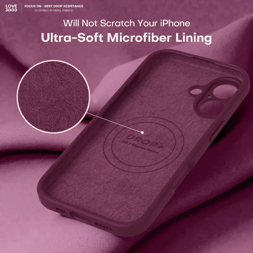 Vista 305 de LOVE 3000 Diseñada para Funda iPhone Air, Silicona Premium [Compatible con Magsafe][Forro de Microfibra Suave Anti-Rayones] Funda Protectora