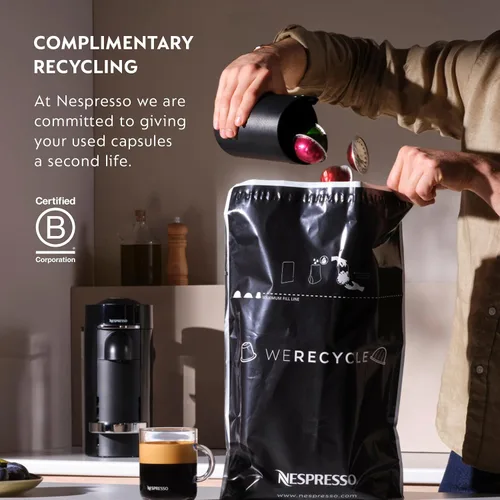 Vista 7 de Nespresso Vertuo Cafetera y Máquina de Espresso por Breville, Negro