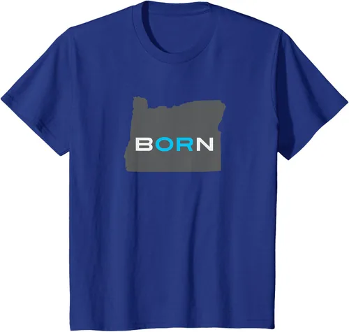 Vista 39 de Nacido en Oregon Camisa – Estado Mapa Born Idea de regalo, Negro