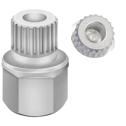 Vista 12 de Llave de tuerca de bloqueo de rueda de 11/15PT compatible con BMW, adaptador de tuerca de bloqueo de rueda, herramienta de extracción de orejetas