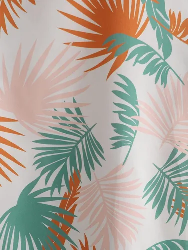 Vista 5 de SHENHE Camiseta de manga corta con botones y estampado tropical para hombre