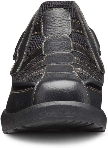 Vista 8 de Dr. Comfort Edward X Double Depth - Zapatos para caminar para hombre, de cuero y malla, elásticos, para diabéticos
