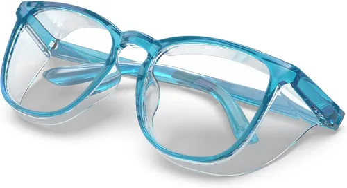 Vista 9 de Lentes de seguridad elegantes, lentes protectores transparentes antivaho y antiarañazos para hombres y mujeres