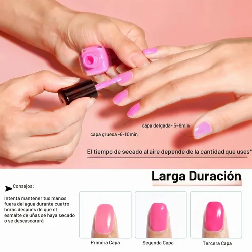 Vista 4 de Morovan - Juego de esmalte de uñas rosa: kit de esmalte de uñas para dedos en tonos burdeos otoñal, vino tinto oscuro, rojo cereza, rosa intenso