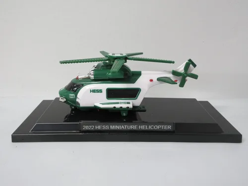 Vista 4 de Hess Mini colección Toy Truck 2022 - Camión de bomberos, helicóptero y camión con cargador frontal