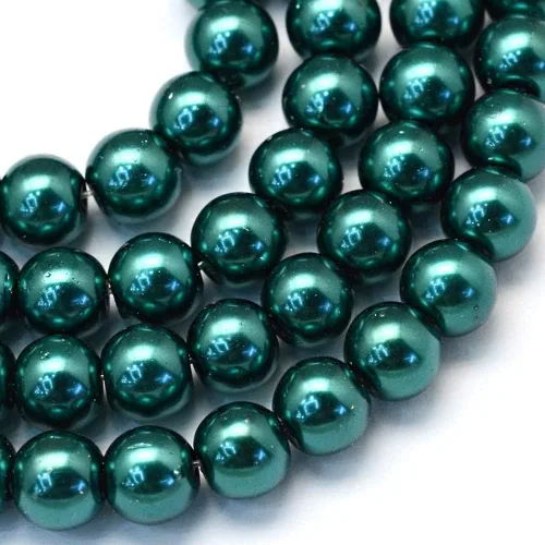 Vista 14 de KISSITTY 105 unids/hebra Burly Wood Satin Luster Glass Round Pearl Spacer Bead Loose Beads 0.315 in para bricolaje joyería artesanía 31.4