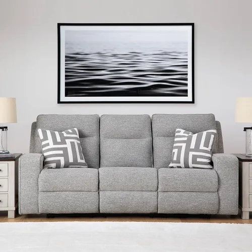Vista 2 de Signature Design by Ashley Sofá reclinable eléctrico, gris peltre, Biscoe