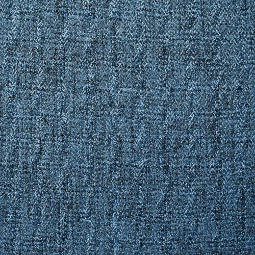 Vista 8 de Channell - Banco de comedor de madera con acabado de nogal con tela azul