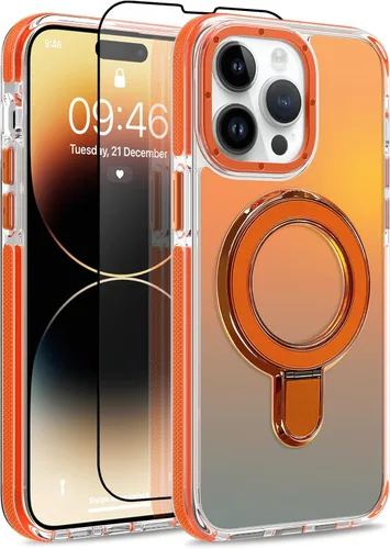 Vista 113 de Funda magnética para Google Pixel 10 Pro XL [compatible con Magsafe] [bonito diseño fluorescente de moda] a prueba de golpes, delgada, translúcida