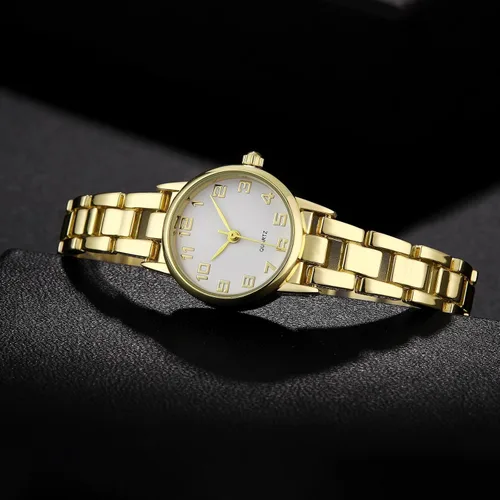 Vista 3 de IBSO Relojes de mujer Relojes de pulsera de cuarzo para mujer, reloj de pulsera impermeable Relogio Feminino 0015 oro