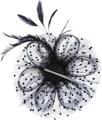 Vista 6 de HNBQMX Sombrero de tocado de los años 20, sombrero de píldora, sombrero de fiesta de té, sombrero de Kentucky Derby de boda para mujer
