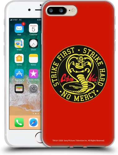 Vista 229 de Head Case Designs Funda de gel suave con licencia oficial de Cobra Kai Gold Medal Graphics compatible con Apple iPhone 7 Plus/iPhone 8 Plus
