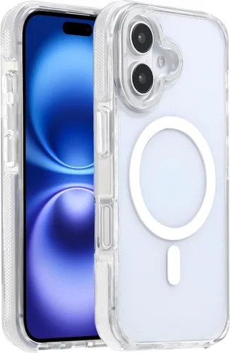 Vista 12 de Funda magnética para iPhone Air con protector de lente de cámara, protección grado militar de 10 pies, compatible con funda MagSafe Slim para iPhone