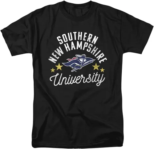 Vista 19 de Collegiate Distressed Mascot Unisex Adult T Shirt Collection 3 Universidad de Adelphi