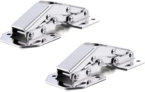 Vista 3 de QRity 2X Paquete de Bisagras para Puerta de Gabinete de Cocina Bisagras Ocultas para Puerta de Armario - Sin Ranura Requerida - Fácil de Instalar