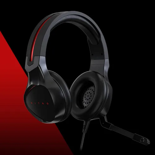 Vista 9 de Acer Nitro - Auriculares para juegos con micrófono omnidireccional flexible diadema ajustable