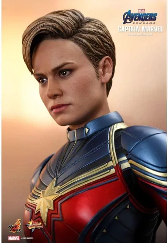 Vista 4 de Hot Toys Marvel Comics Avengers Endgame Captain Marvel Figura coleccionable a escala 1/6