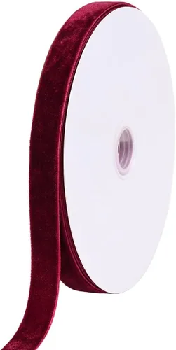 Vista 16 de Bobina de cinta de terciopelo negro de 20 yardas, 1 pulgada
