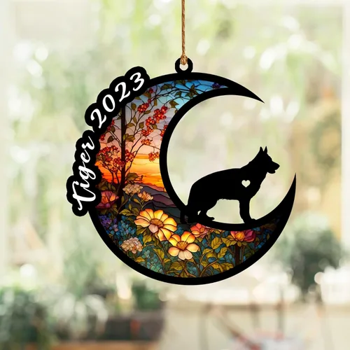 Vista 46 de Atrapasoles conmemorativo para perros, regalo de condolencia de perro de la pérdida del bulldog americano, regalos conmemorativos para los amantes
