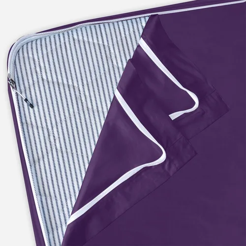 Vista 33 de Twin Zip Sheet 39x75-3 Piece Full Size Zipper Fitted Sheet - 1 Base & 2 Top Sheet - 1200TC 100% Cotton Breathable & Cooling - Fits 15" Deep Pockets