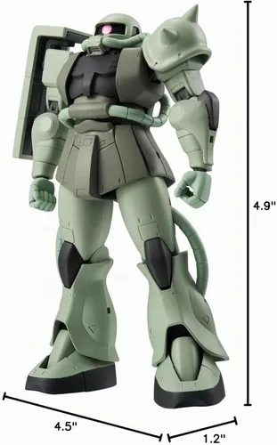 Vista 9 de TAMASHII NATIONS Tamashi Nations - Moblie Suit Gundam - The Robot Spirits - MS-06 ZAKU II Versión A.N.I.M.E.