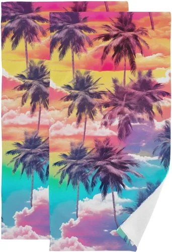 Vista 30 de Juego de 2 toallas de baño de color morado, remolques de mano de lobo, toallas de baño, toallas suaves y absorbentes para baño, cocina, gimnasio