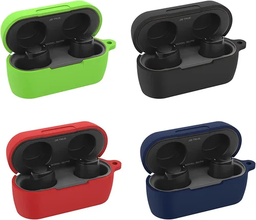 Vista 6 de JIB - Funda de repuesto para auriculares inalámbricos Skullcandy Jib, funda protectora de silicona negra LEFXMOPHY