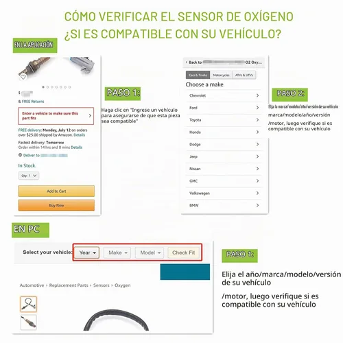 Vista 7 de 234-4380 Sensor de oxígeno O2, relación aire-combustible aguas abajo compatible con Altima Sentra Maxima Murano Rogue Quest G37 1 pieza