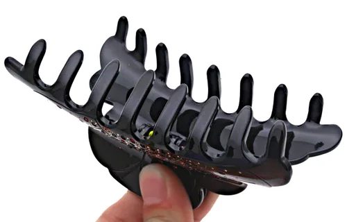 Vista 3 de Fashion & Lifestyle Pinza para el cabello de 5 pulgadas para mujeres y niñas, grande, pinza bastante fuerte, pasador antideslizante, agarre hacia
