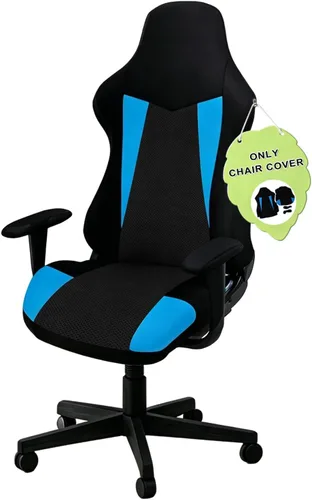 Vista 8 de Fundas para Sillas Gaming Solamente, Elásticas Suaves Gruesas de Malla Transpirable Resistentes a Rayones Funda de Asiento para Silla Gaming con 2