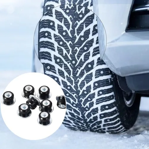 Vista 3 de 100PCS 12mm Plastic Sleeve Studs Wheel Tyres Snow Chains Studs For Shoes Alloy Snow Wheel Tyres Studs Screw for ATV UTV Forklift Off Road Vehicle