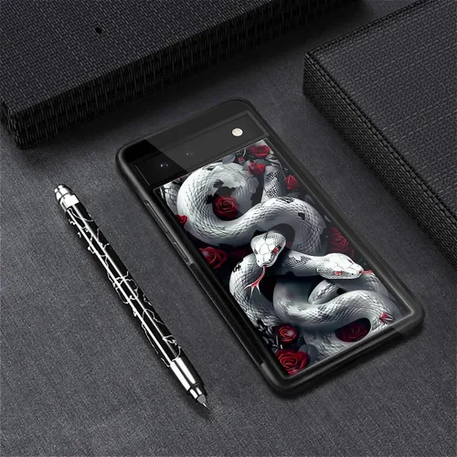 Vista 612 de Compatible con Google Pixel 4A 5G Mobile Case Creative Acrylic Panel trasero Silicona Protección Grip especialmente diseñado para Google Pixel 4A 5G