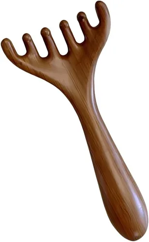 Vista 15 de OULIGET Herramientas de masaje abdominal de terapia de madera, masajeador de drenaje linfático, herramientas de raspado para esculpir el cuerpo